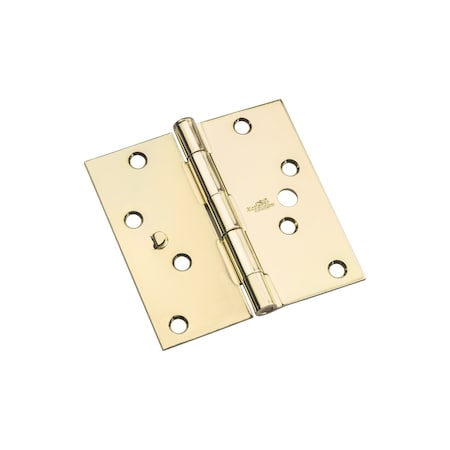 National Hardware National Hardware 4 in. L Bright Brass Door Hinge 3 pk N830-401